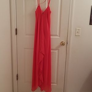 Coral Colored floor length dress